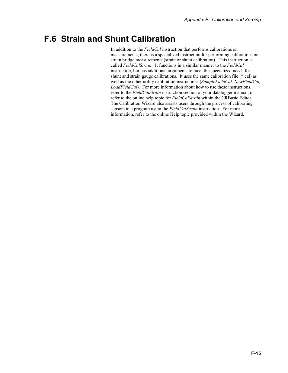 F.6 strain and shunt calibration | Campbell Scientific LoggerNet Datalogger Support Software User Manual | Page 569 / 580