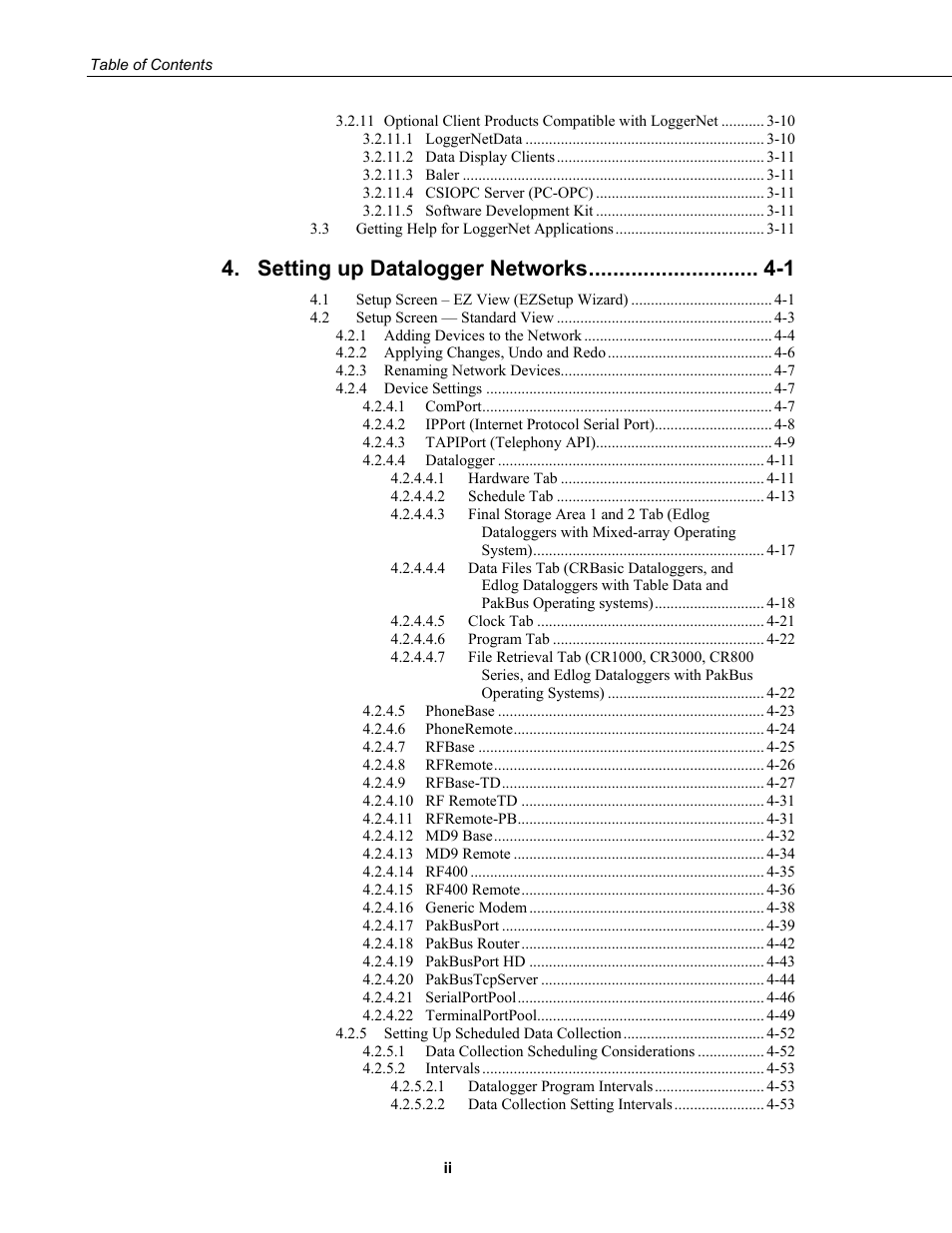 Setting up datalogger networks -1 | Campbell Scientific LoggerNet Datalogger Support Software User Manual | Page 6 / 580