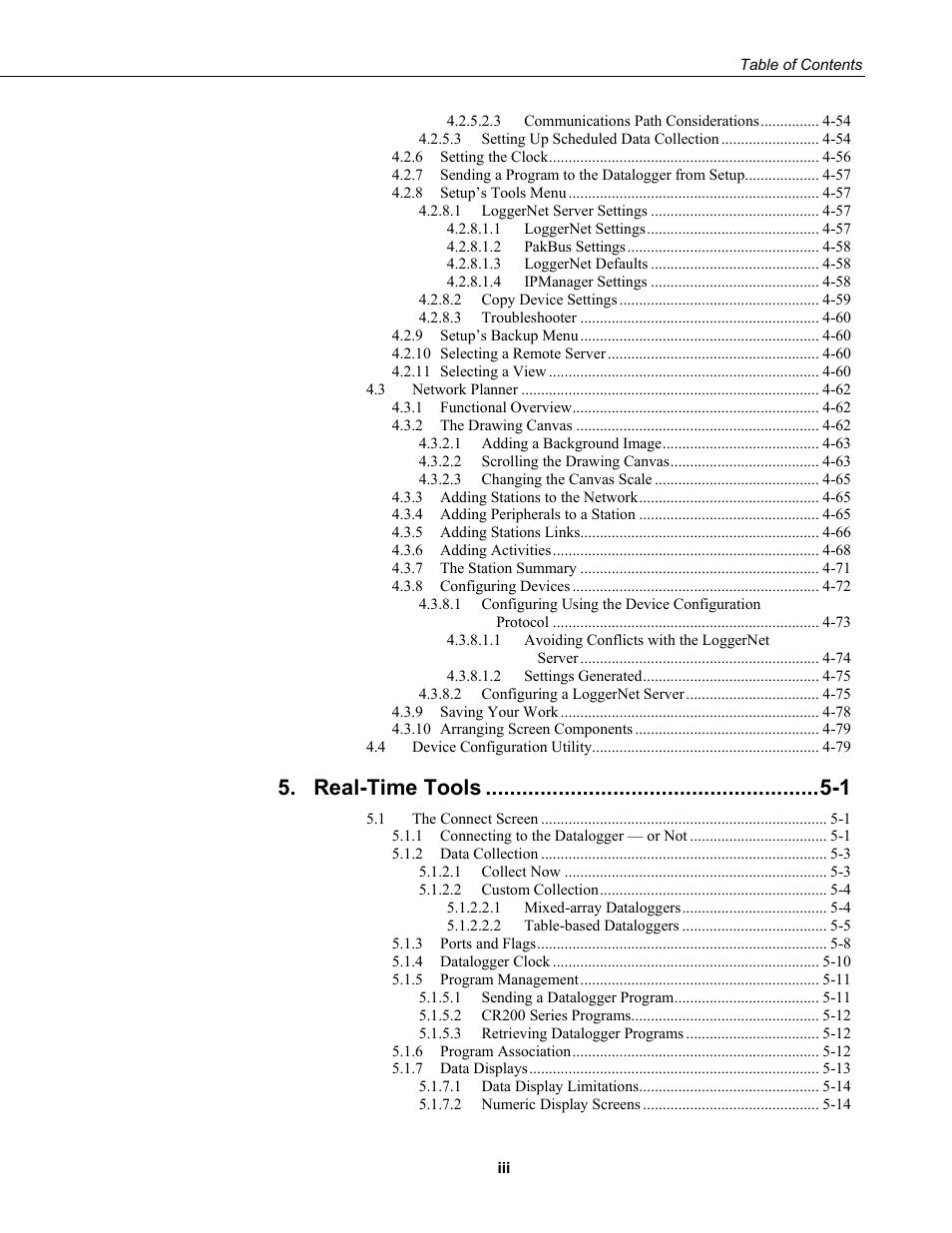 Real-time tools -1 | Campbell Scientific LoggerNet Datalogger Support Software User Manual | Page 7 / 580