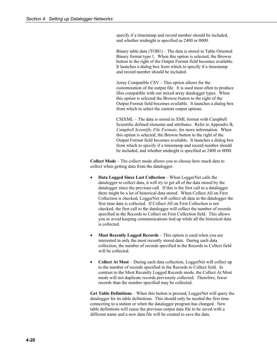 Campbell Scientific LoggerNet Datalogger Support Software User Manual | Page 76 / 580