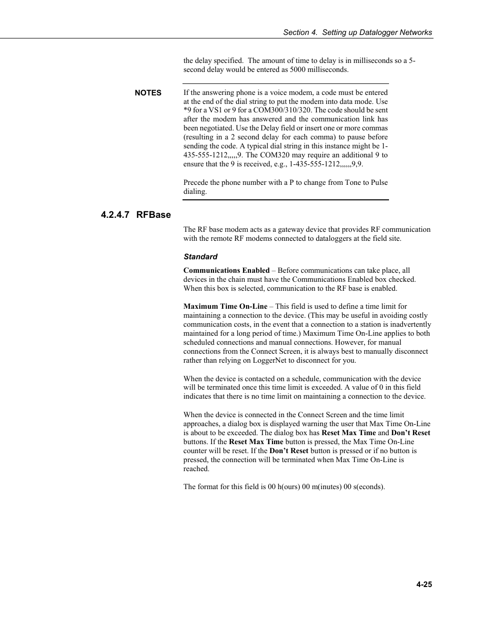 7 rfbase, Rfbase -25 | Campbell Scientific LoggerNet Datalogger Support Software User Manual | Page 81 / 580