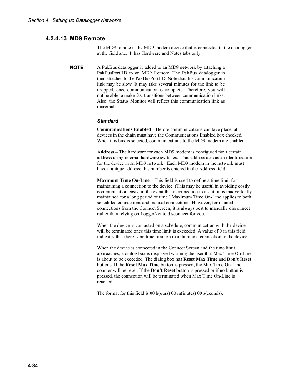 13 md9 remote, Md9 remote -34 | Campbell Scientific LoggerNet Datalogger Support Software User Manual | Page 90 / 580