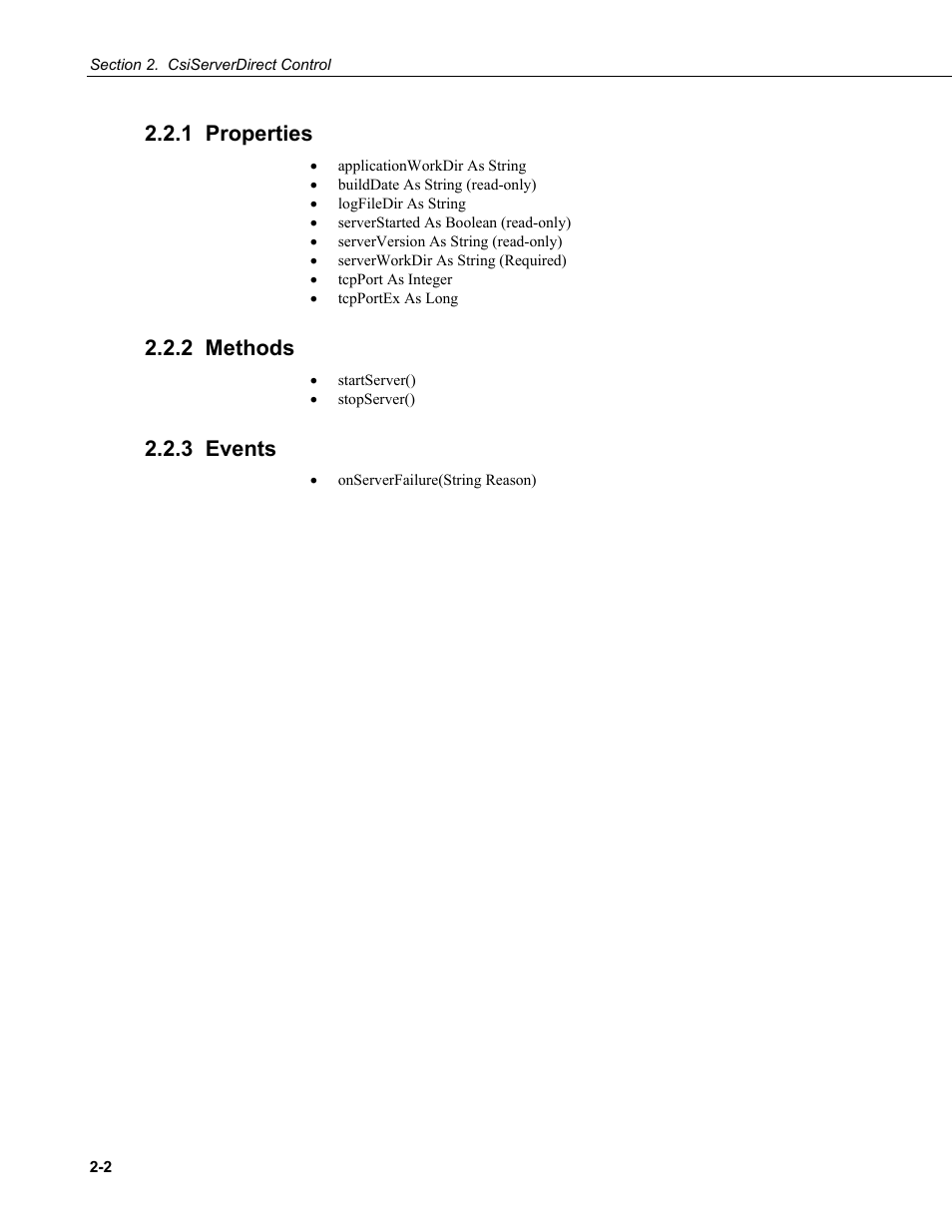 1 properties, 2 methods, 3 events | Campbell Scientific LoggerNet-SDK Software Development Kit User Manual | Page 18 / 178