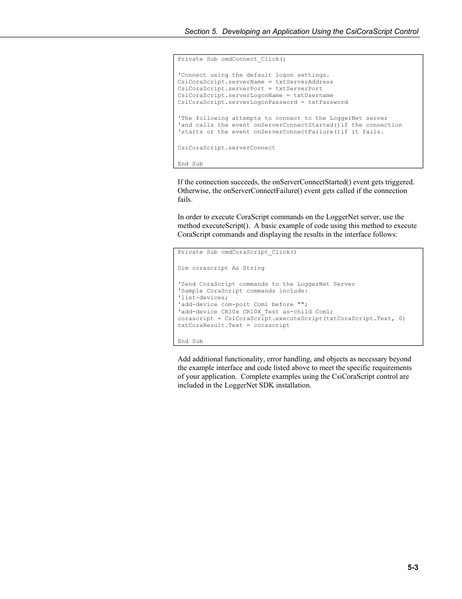 Campbell Scientific LoggerNet-SDK Software Development Kit User Manual | Page 29 / 178