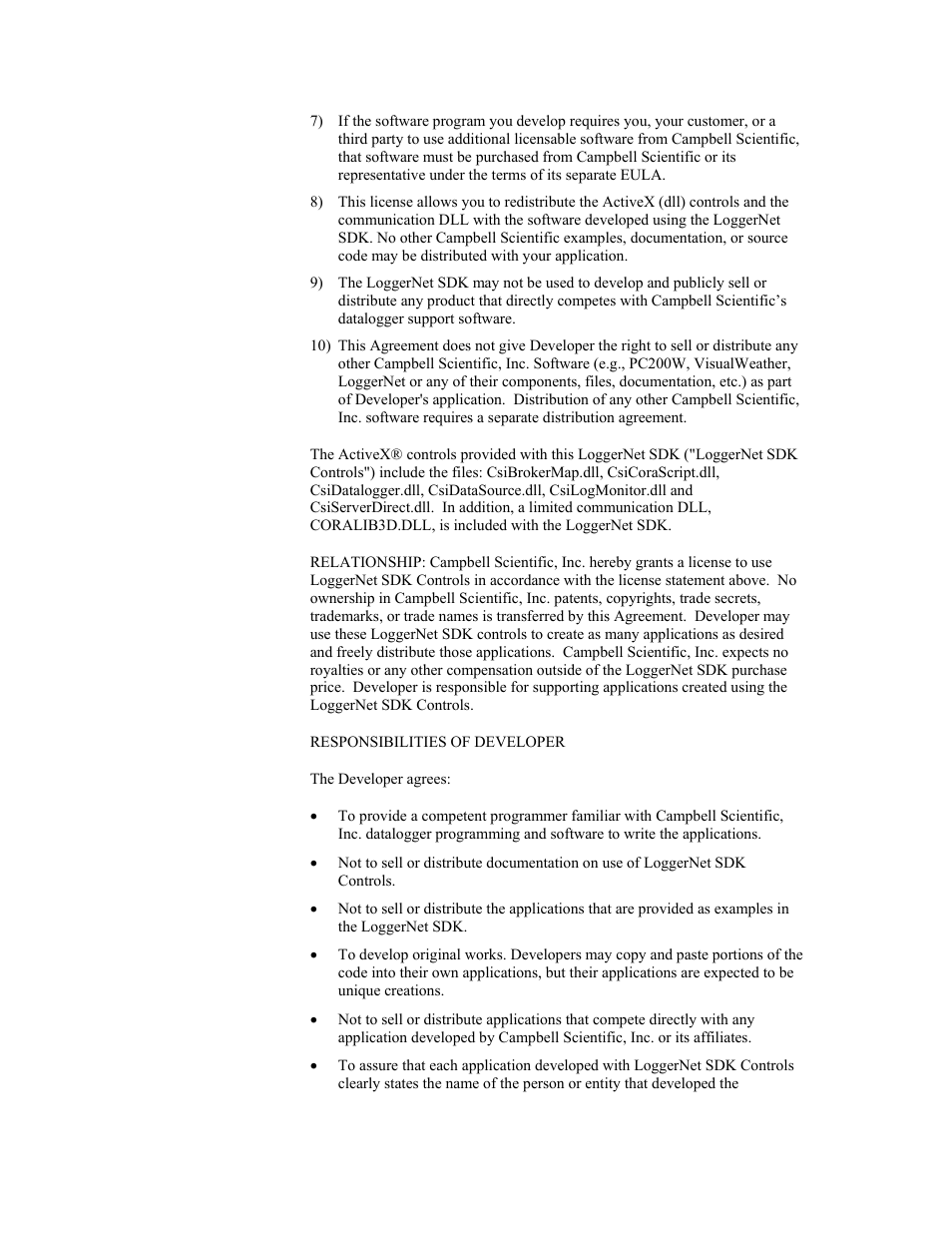 Campbell Scientific LoggerNet-SDK Software Development Kit User Manual | Page 4 / 178