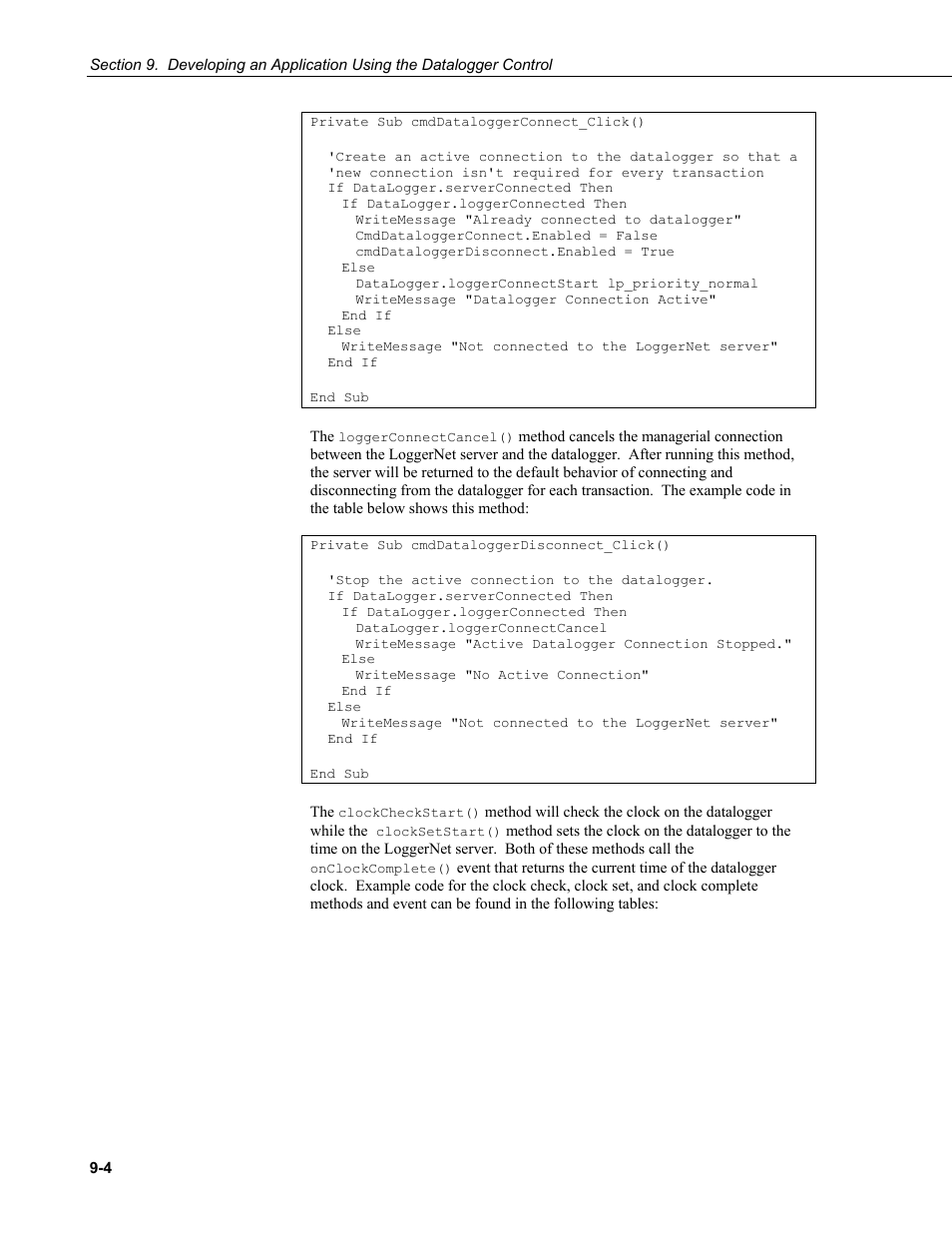 Campbell Scientific LoggerNet-SDK Software Development Kit User Manual | Page 46 / 178