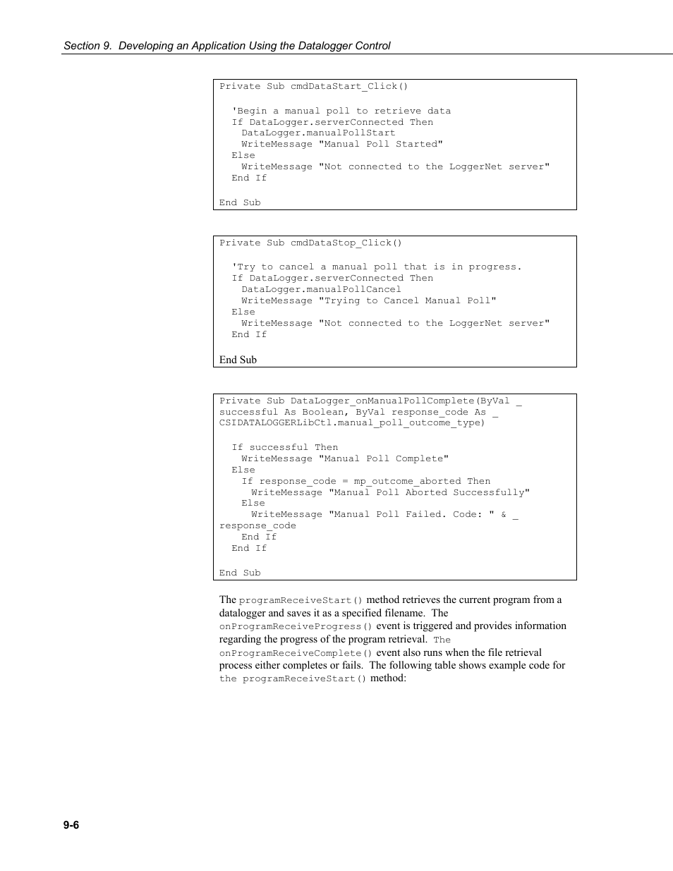 Campbell Scientific LoggerNet-SDK Software Development Kit User Manual | Page 48 / 178