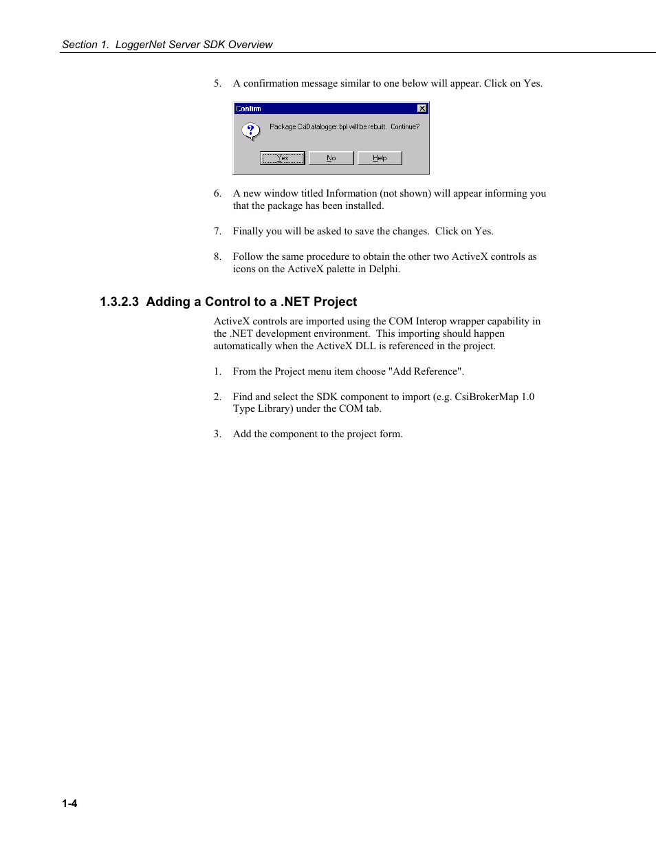 3 adding a control to a .net project | Campbell Scientific LoggerNet Server SDK User Manual | Page 16 / 178