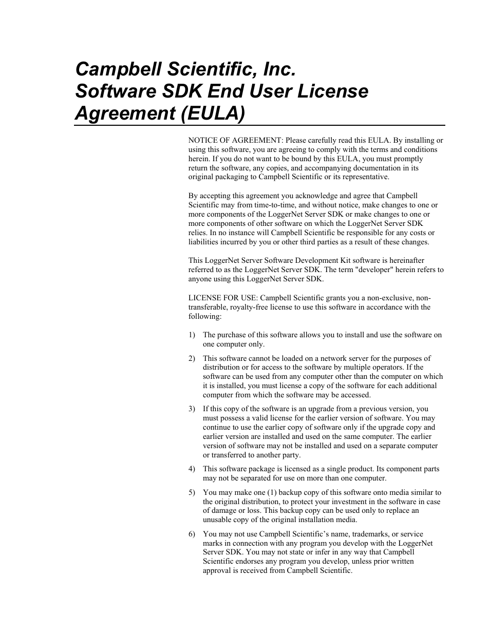 Campbell Scientific LoggerNet Server SDK User Manual | Page 3 / 178