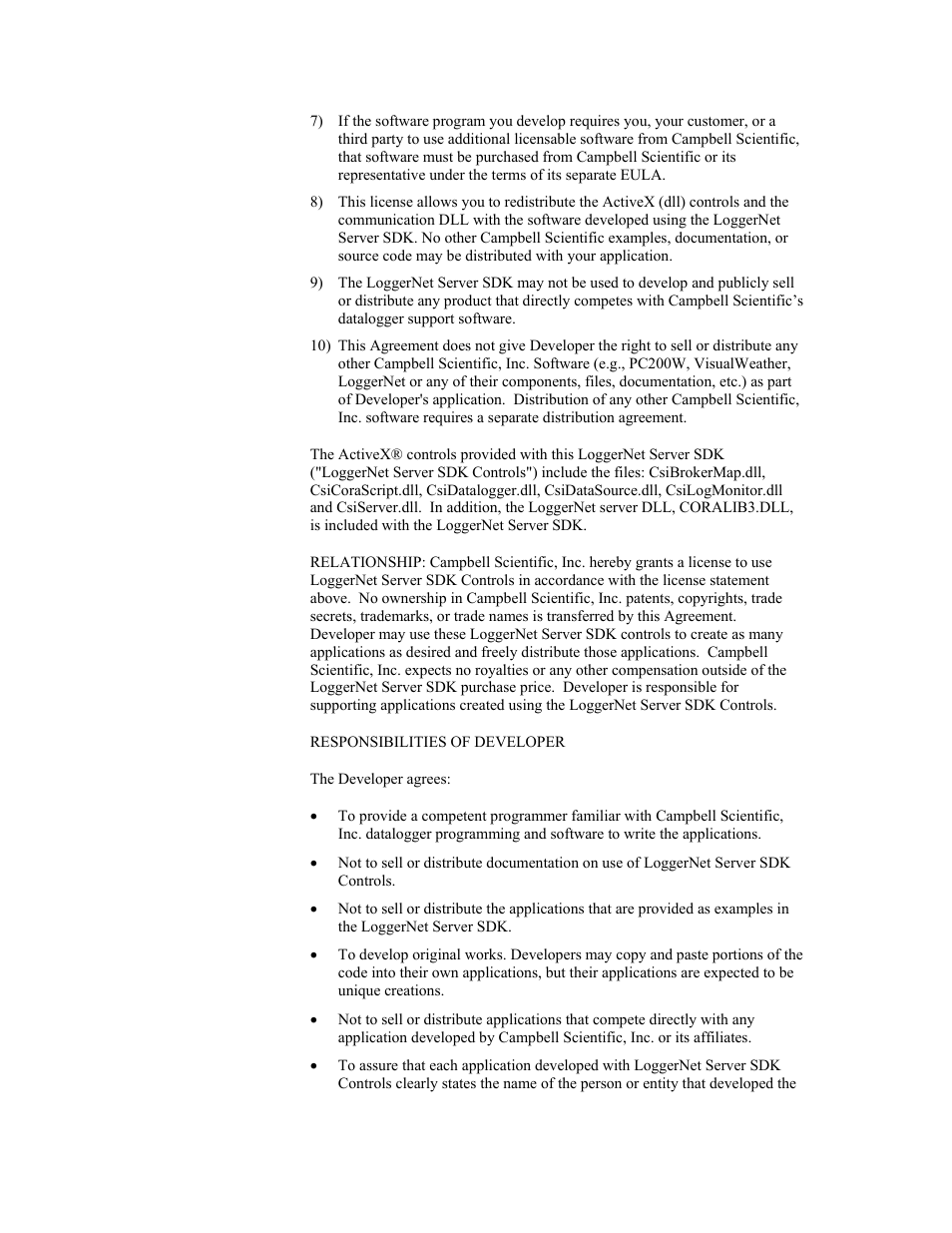 Campbell Scientific LoggerNet Server SDK User Manual | Page 4 / 178