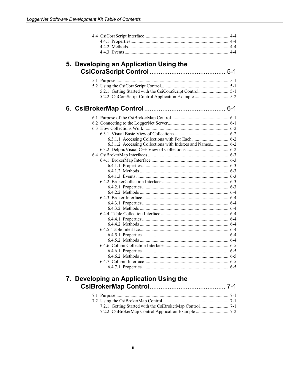 Csibrokermap control -1 | Campbell Scientific LoggerNet Server SDK User Manual | Page 8 / 178