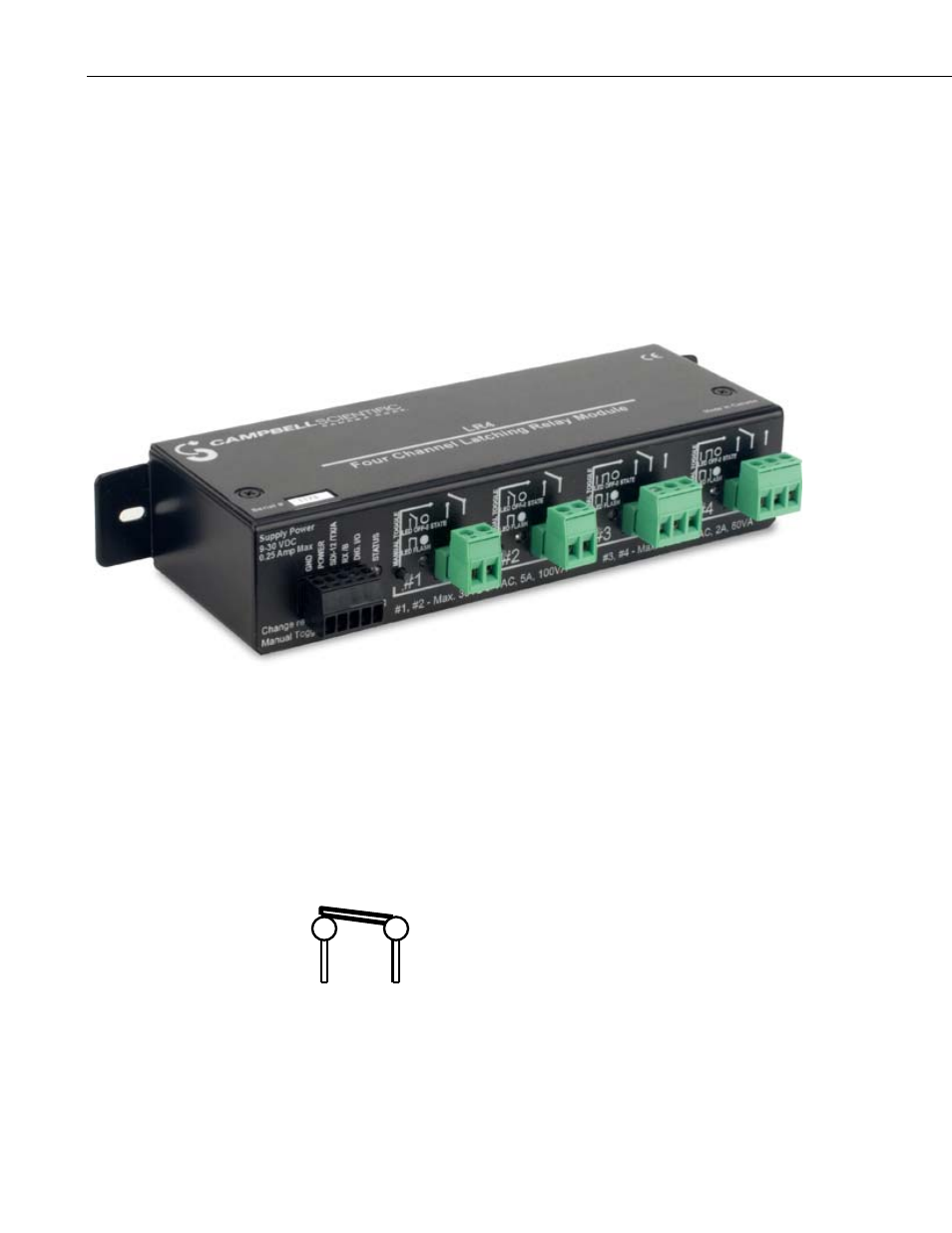 Relay details, Contact details, 1 types | Campbell Scientific LR4 Four Channel Latching Relay Module User Manual | Page 8 / 22