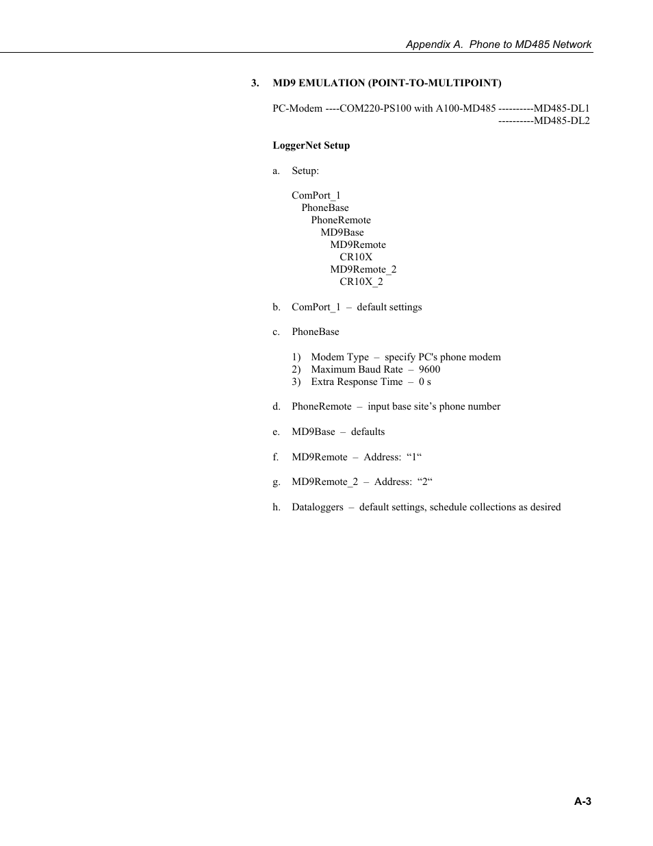Campbell Scientific MD485 RS-485 Multidrop Interface User Manual | Page 25 / 68