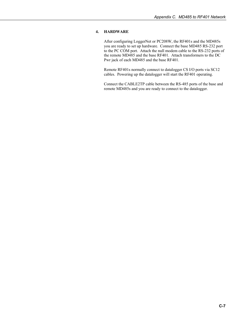 Campbell Scientific MD485 RS-485 Multidrop Interface User Manual | Page 43 / 68