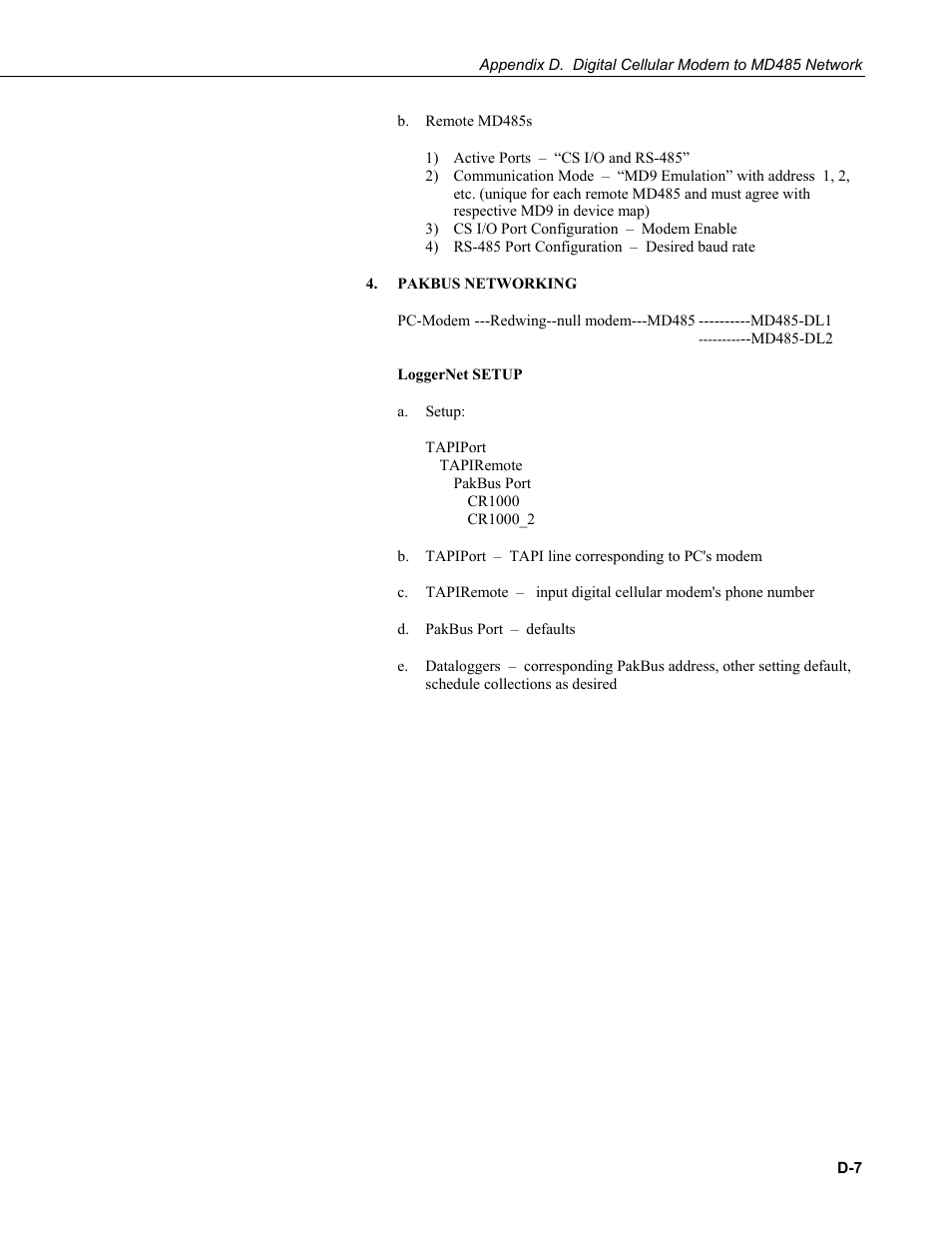 Campbell Scientific MD485 RS-485 Multidrop Interface User Manual | Page 51 / 68