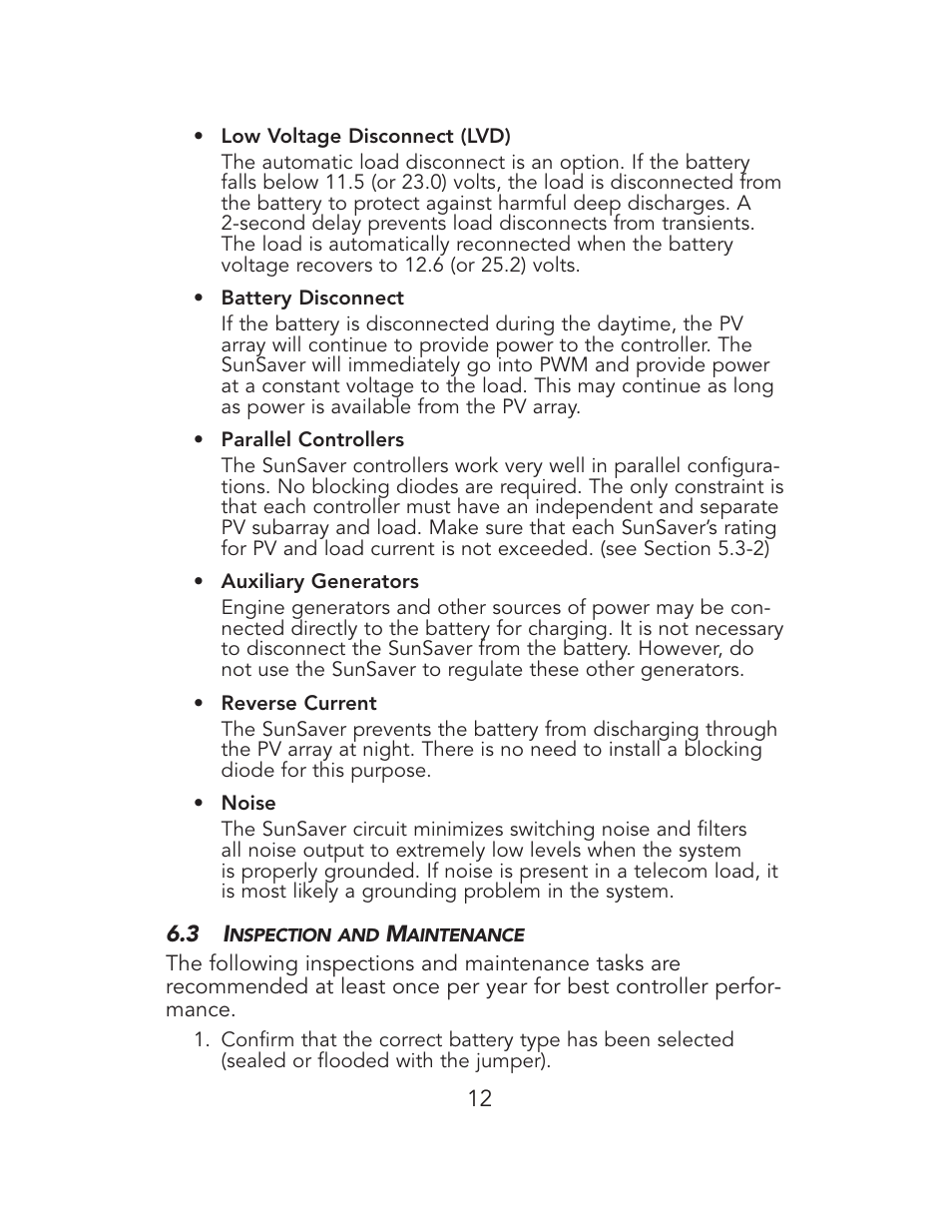 Campbell Scientific Morningstar SunSaver-10 10A 12V Regulator User Manual | Page 12 / 16