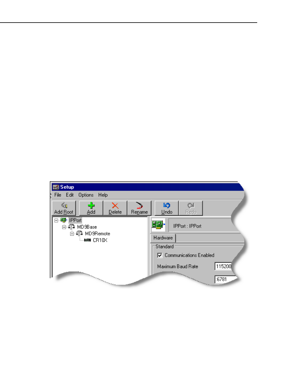 2 md9 connection from nl100/105 to datalogger | Campbell Scientific NL100 Network Link Interface User Manual | Page 25 / 42