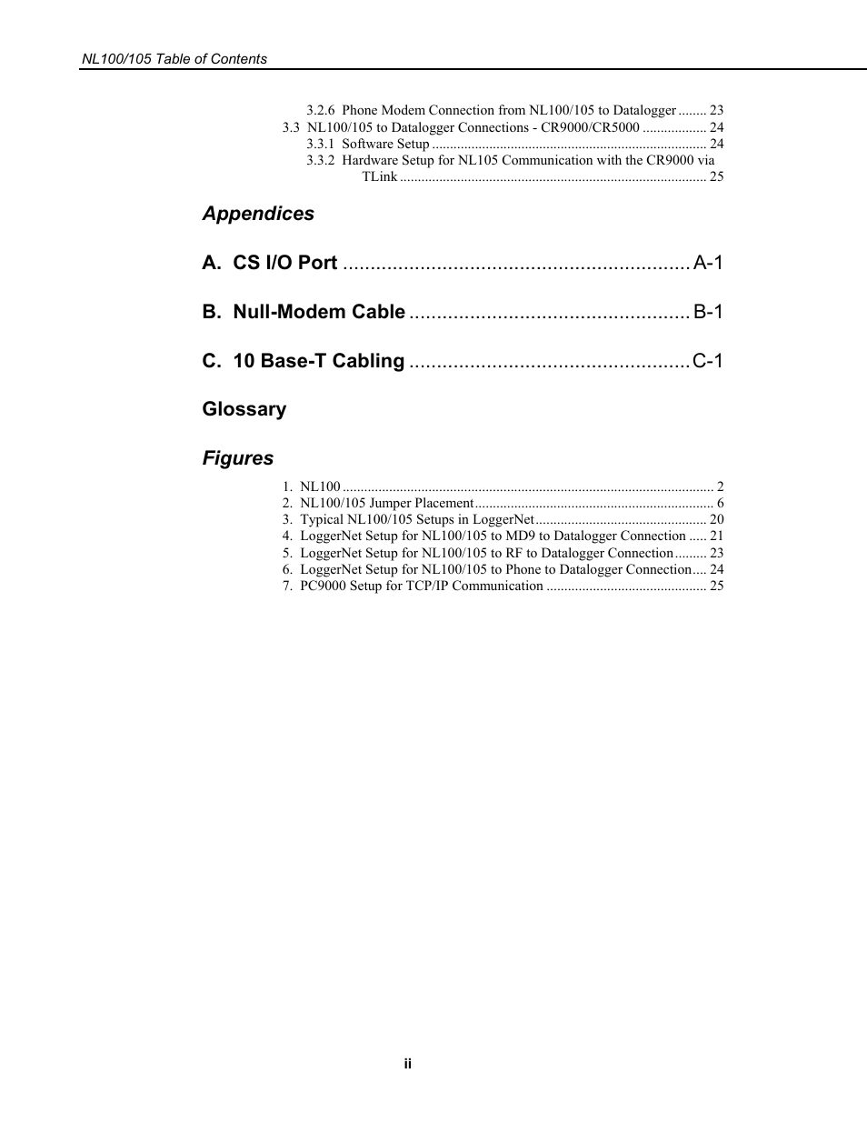 Campbell Scientific NL100 Network Link Interface User Manual | Page 4 / 42