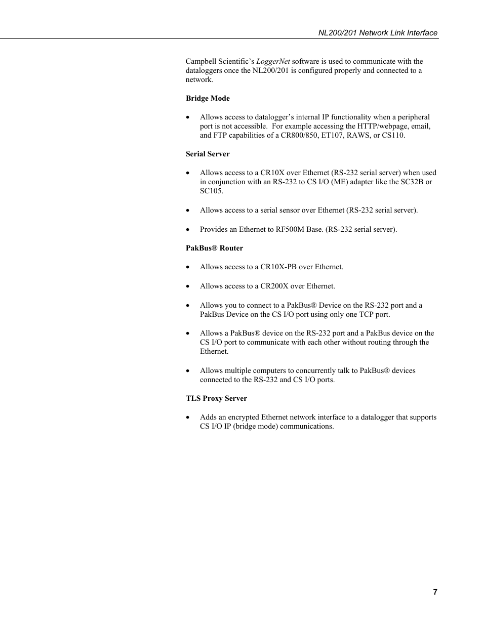 Campbell Scientific NL200/NL201 Network Link Interface User Manual | Page 17 / 60