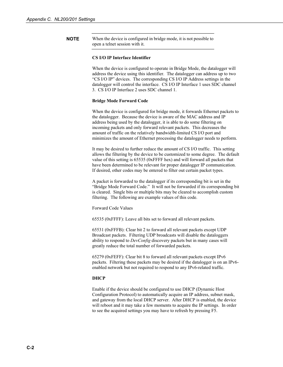 Campbell Scientific NL200/NL201 Network Link Interface User Manual | Page 46 / 60