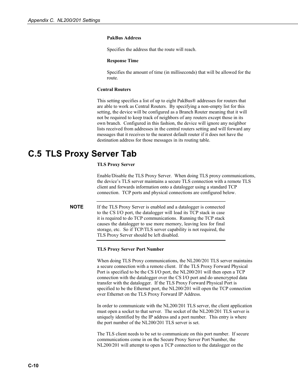 C.5 tls proxy server tab | Campbell Scientific NL200/NL201 Network Link Interface User Manual | Page 54 / 60