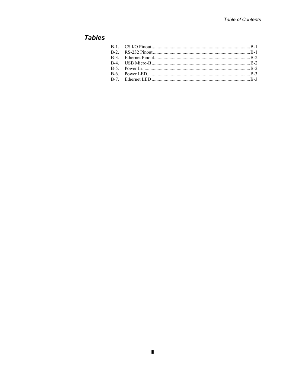 Tables | Campbell Scientific NL200/NL201 Network Link Interface User Manual | Page 9 / 60