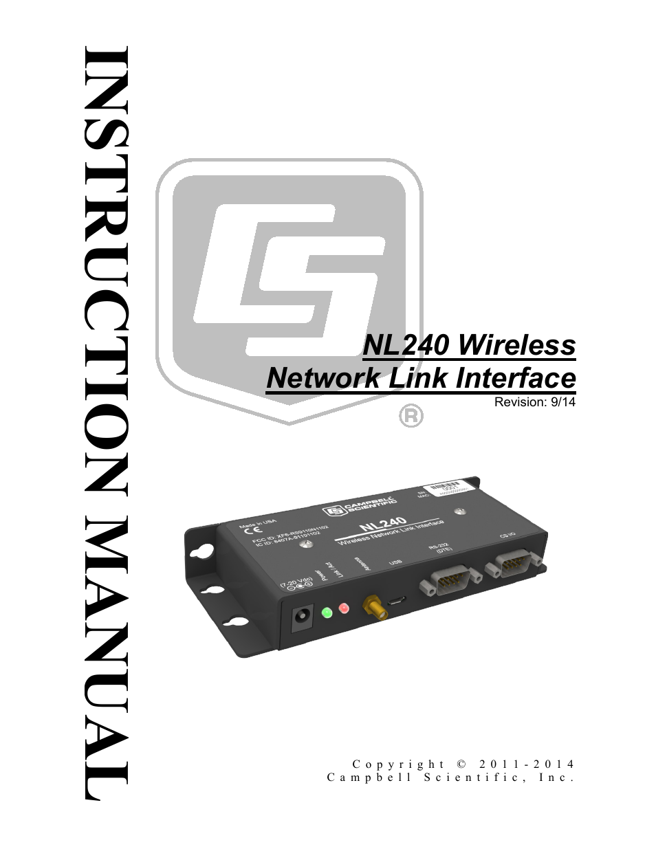 Campbell Scientific NL240 Wireless Network Link Interface User Manual | 74 pages