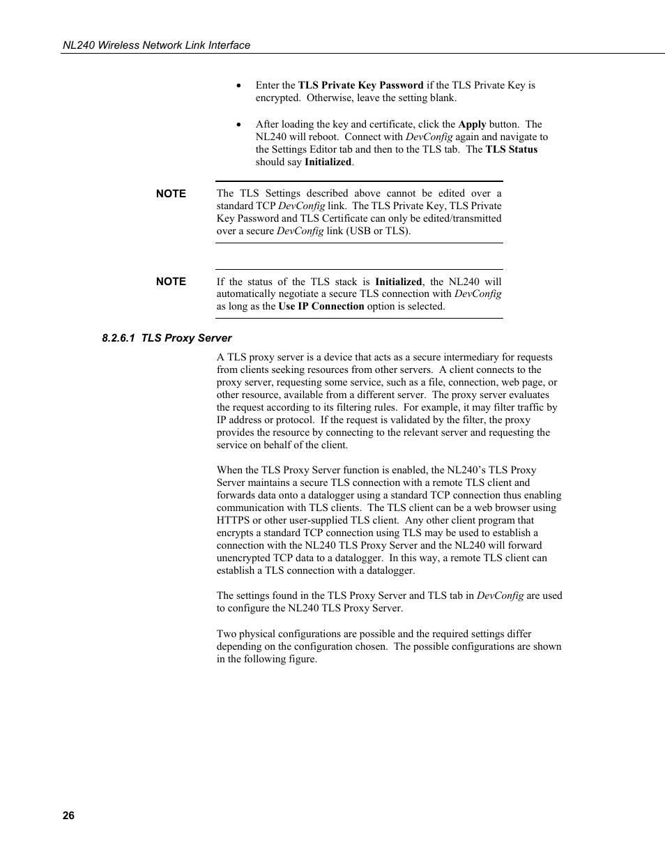 1 tls proxy server, Tls proxy server | Campbell Scientific NL240 Wireless Network Link Interface User Manual | Page 36 / 74