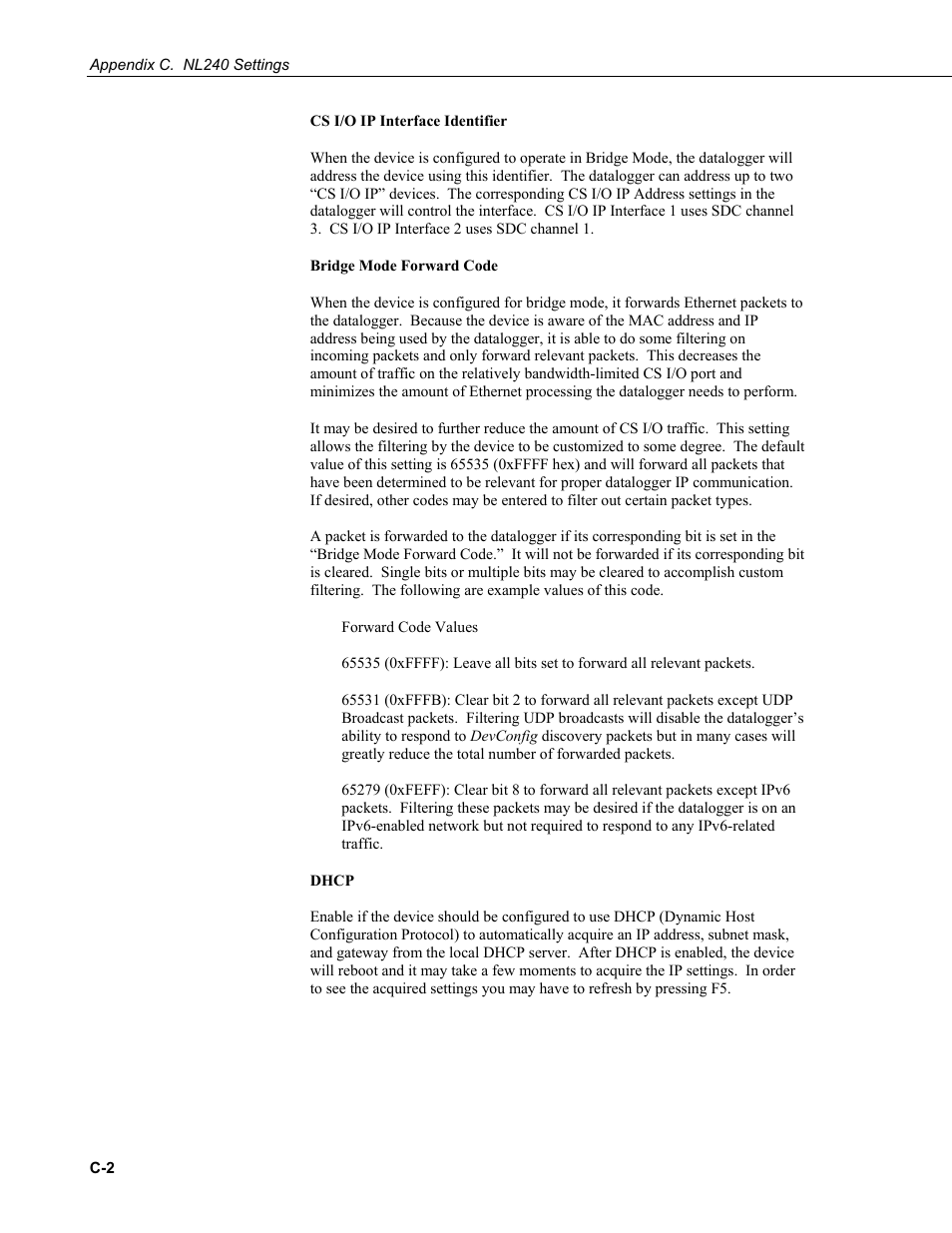 Campbell Scientific NL240 Wireless Network Link Interface User Manual | Page 52 / 74