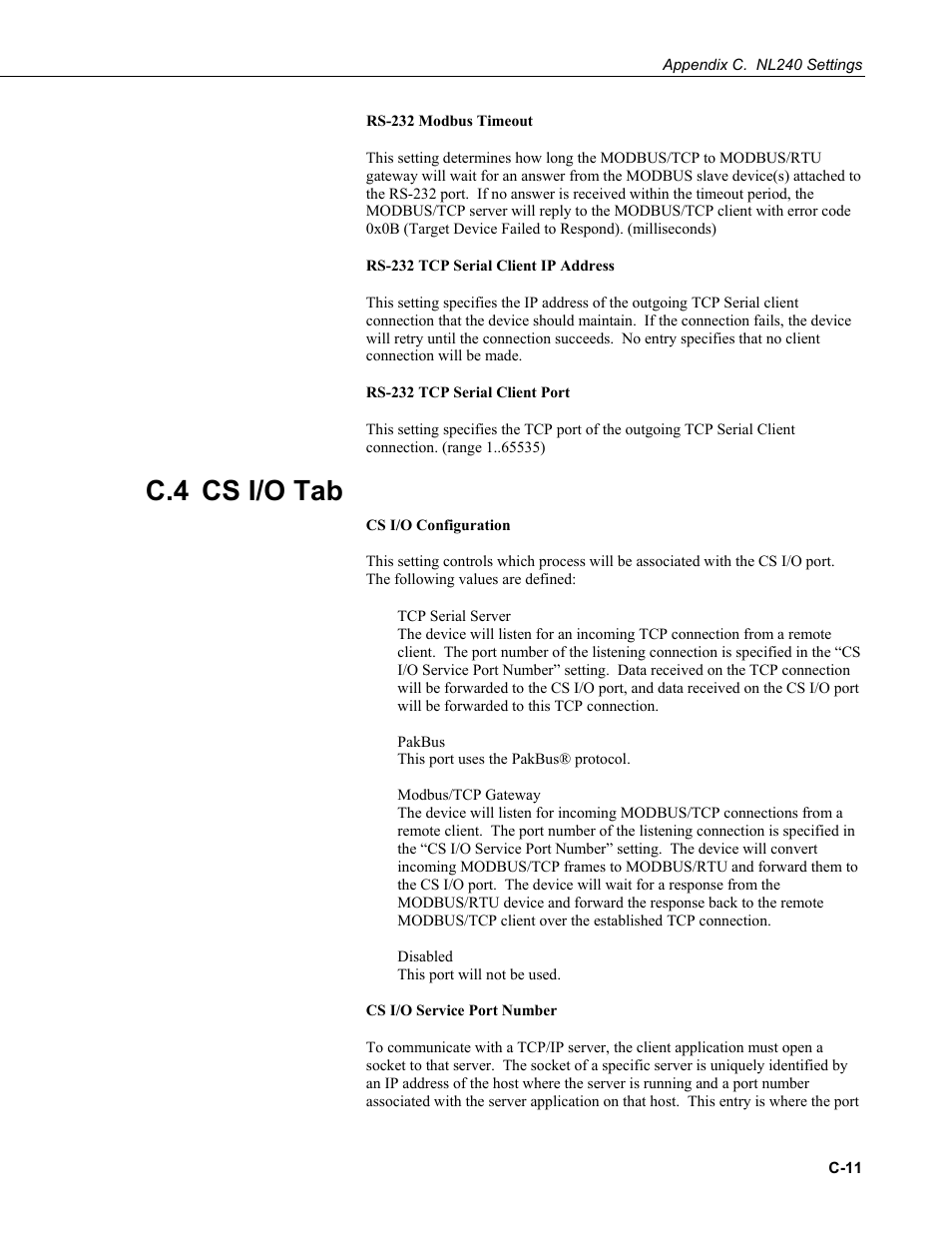 C.4 cs i/o tab | Campbell Scientific NL240 Wireless Network Link Interface User Manual | Page 61 / 74