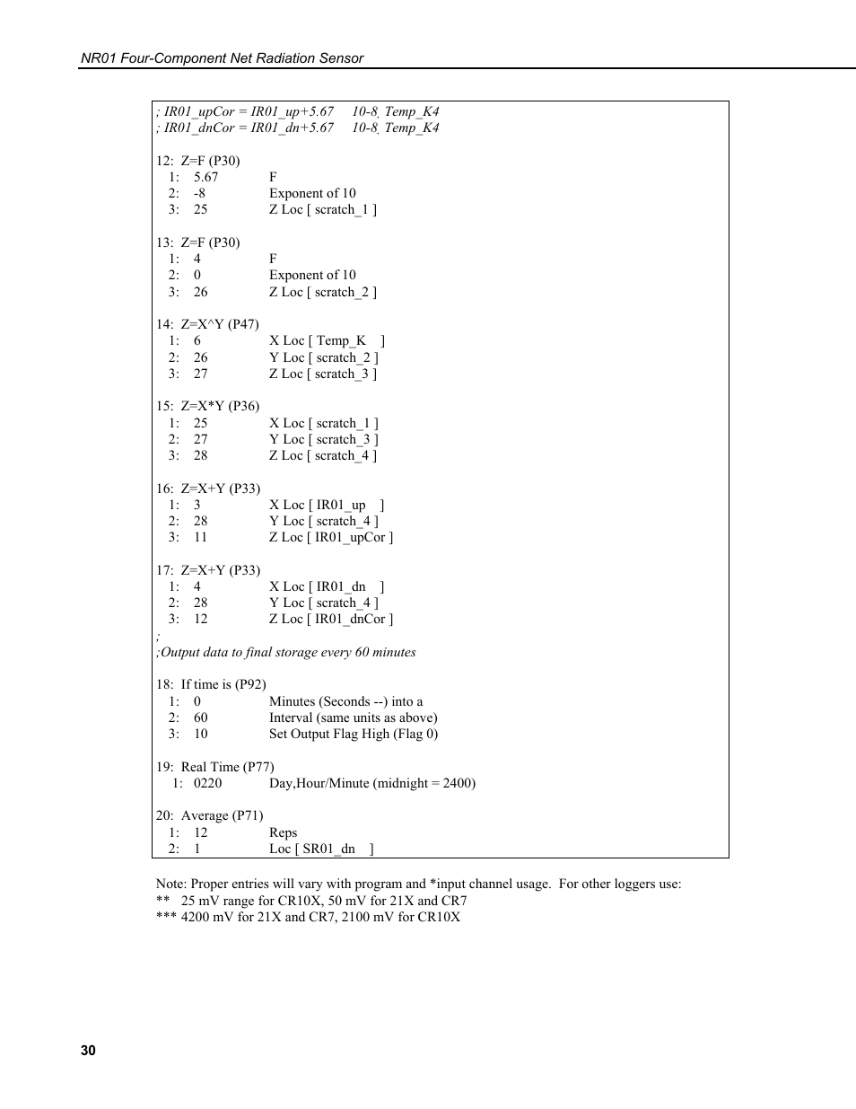 Campbell Scientific NR01 Net Radiometer User Manual | Page 34 / 46