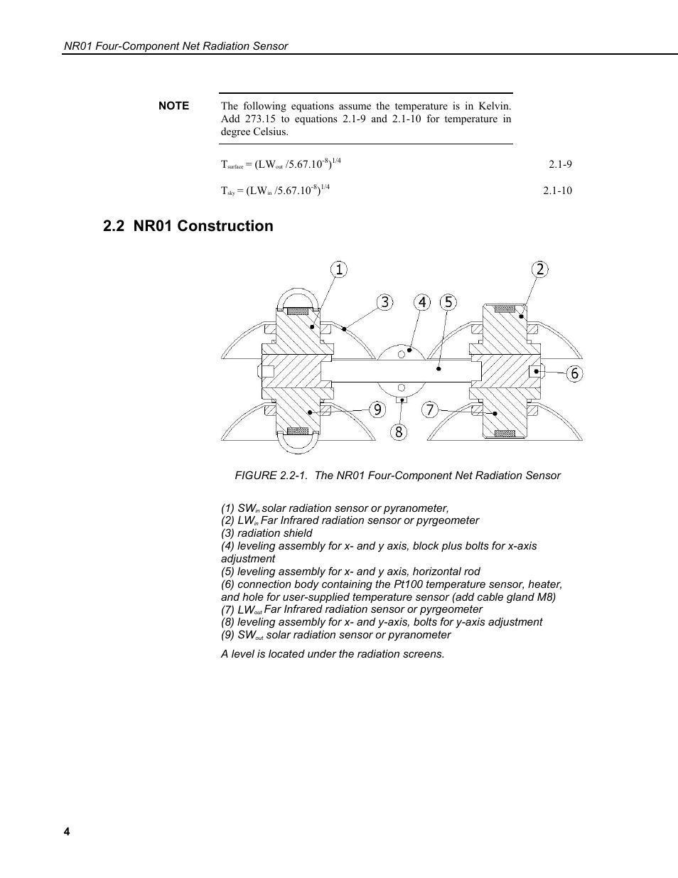 2 nr01 construction | Campbell Scientific NR01 Net Radiometer User Manual | Page 8 / 46