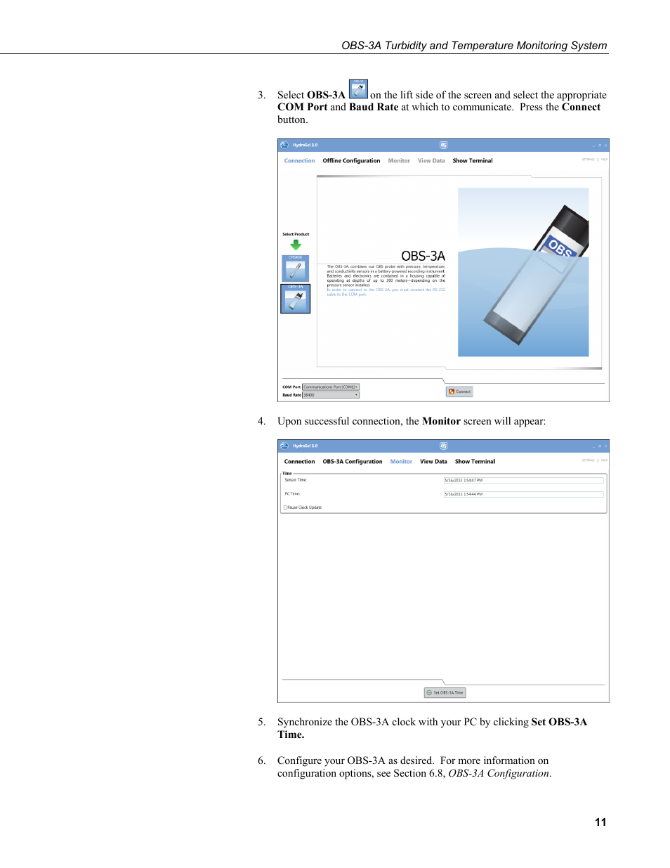 Campbell Scientific OBS-3A Turbidity and Temperature Monitoring System User Manual | Page 19 / 72