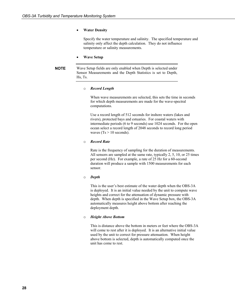 Campbell Scientific OBS-3A Turbidity and Temperature Monitoring System User Manual | Page 36 / 72