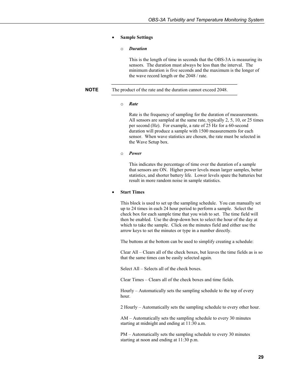 Campbell Scientific OBS-3A Turbidity and Temperature Monitoring System User Manual | Page 37 / 72