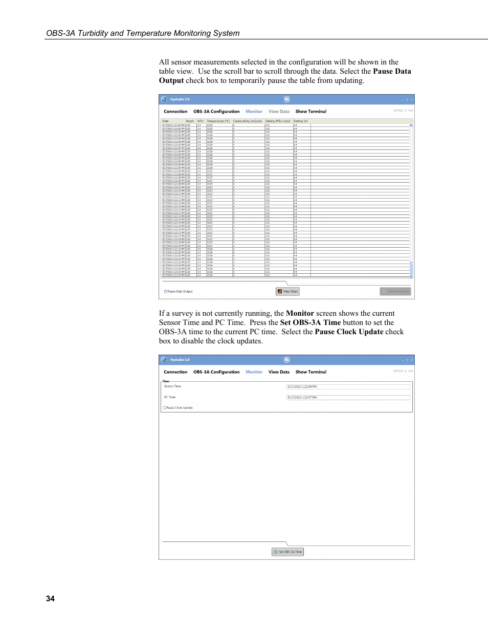 Campbell Scientific OBS-3A Turbidity and Temperature Monitoring System User Manual | Page 42 / 72