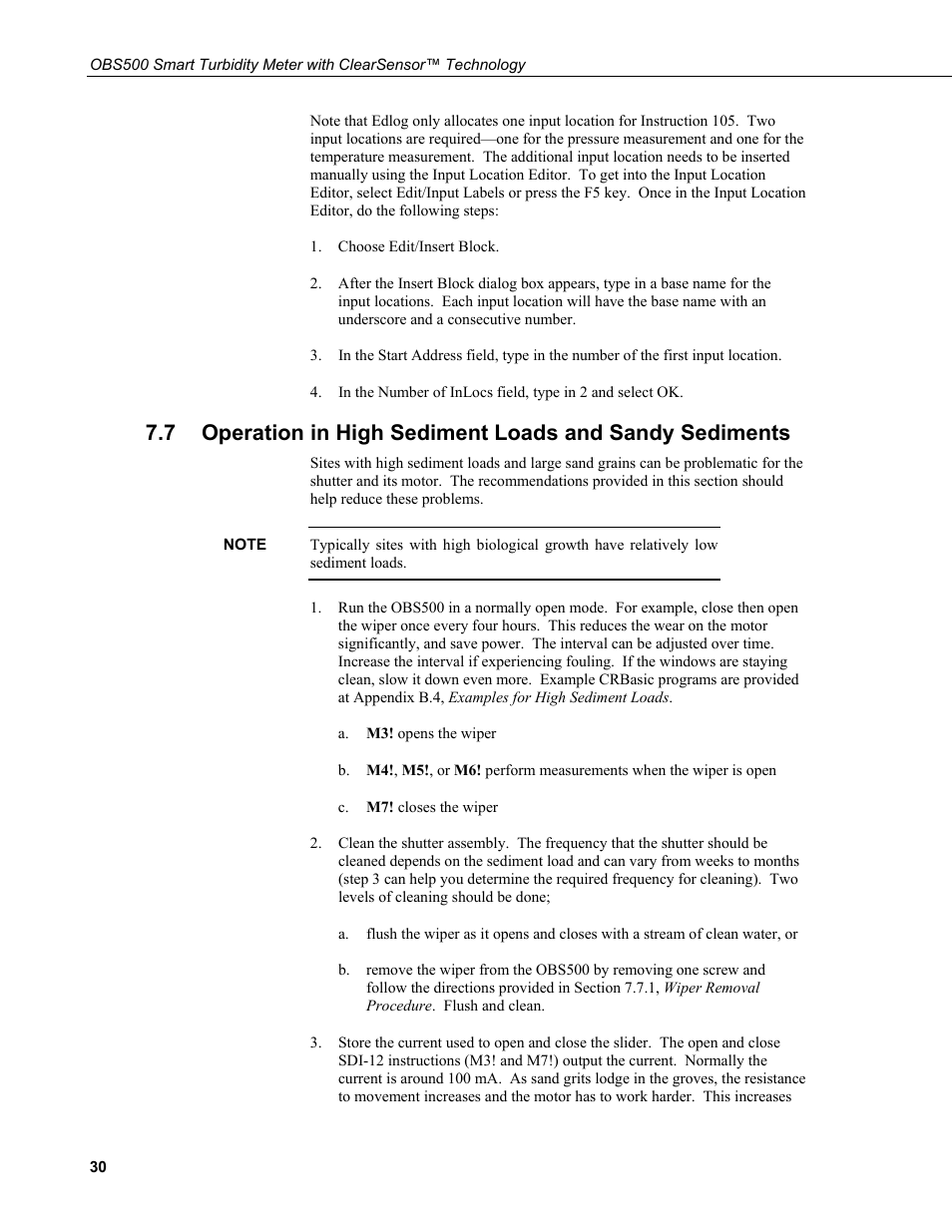 Campbell Scientific OBS500 Smart Turbidity Meter with ClearSensor Technology User Manual | Page 40 / 64