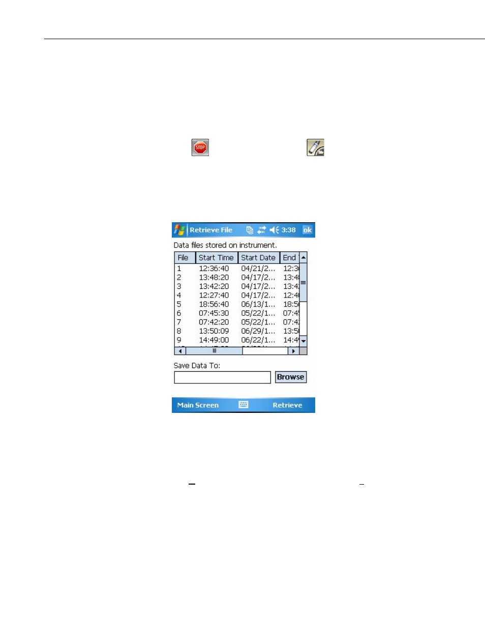 13 data retrieval, 14 shutdown, Data retrieval -12 | Shutdown -12 | Campbell Scientific OBS-Mobile Software for Archer-OBS User Manual | Page 18 / 26