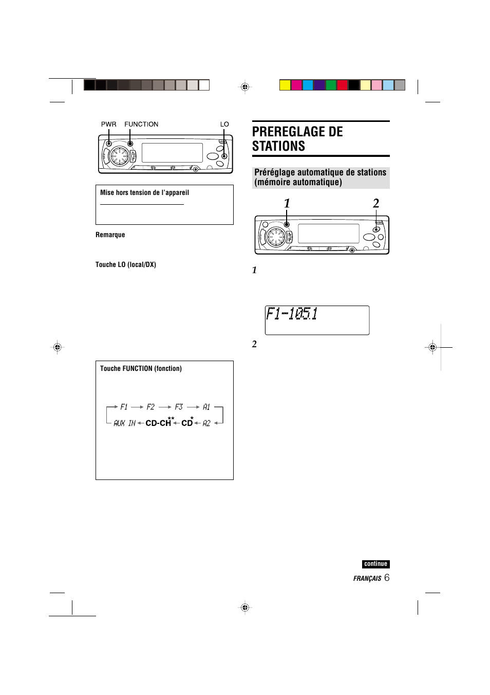 Prereglage de stations | Aiwa CDC-MP3 User Manual | Page 53 / 70