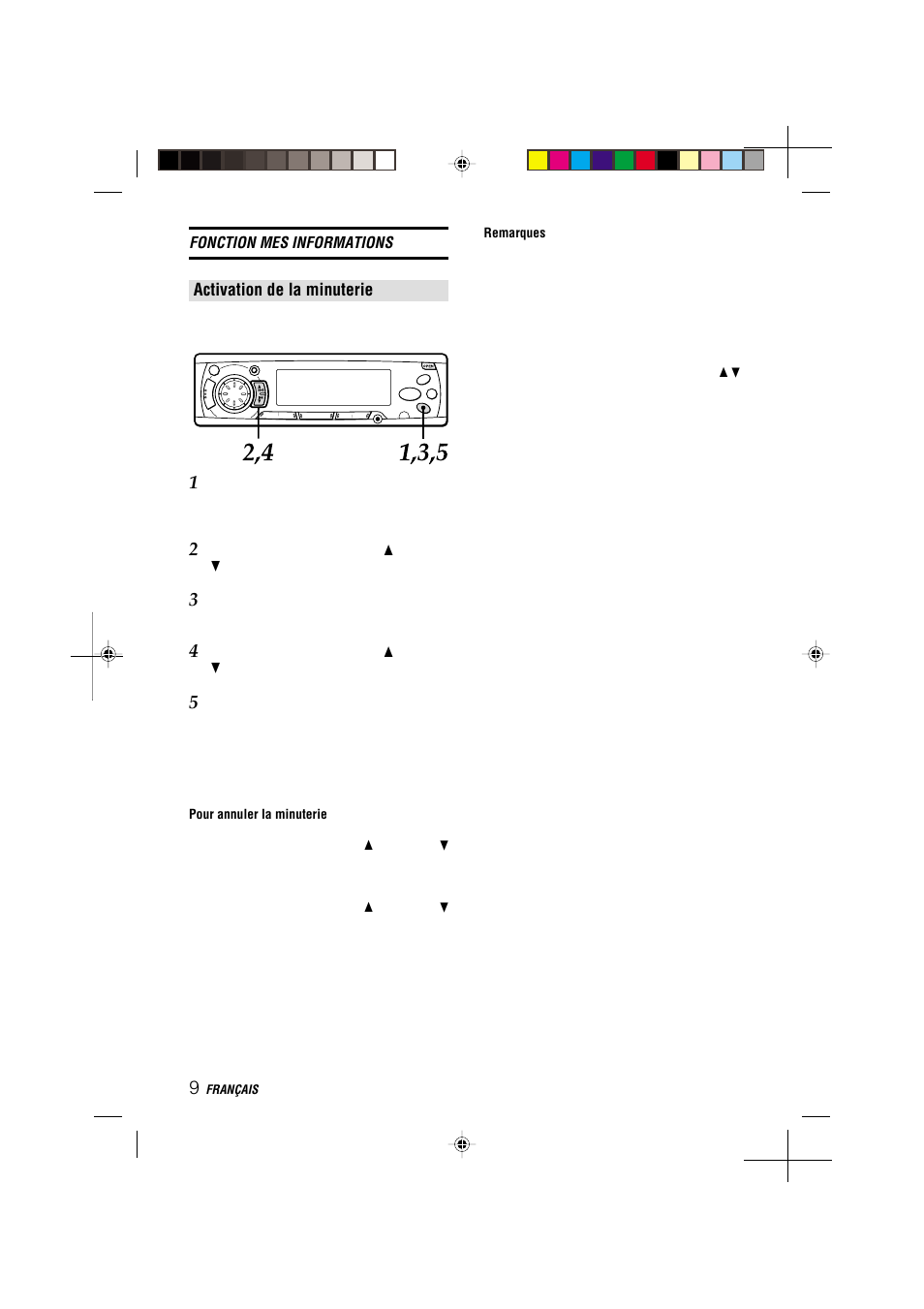 Activation de la minuterie | Aiwa CDC-MP3 User Manual | Page 56 / 70