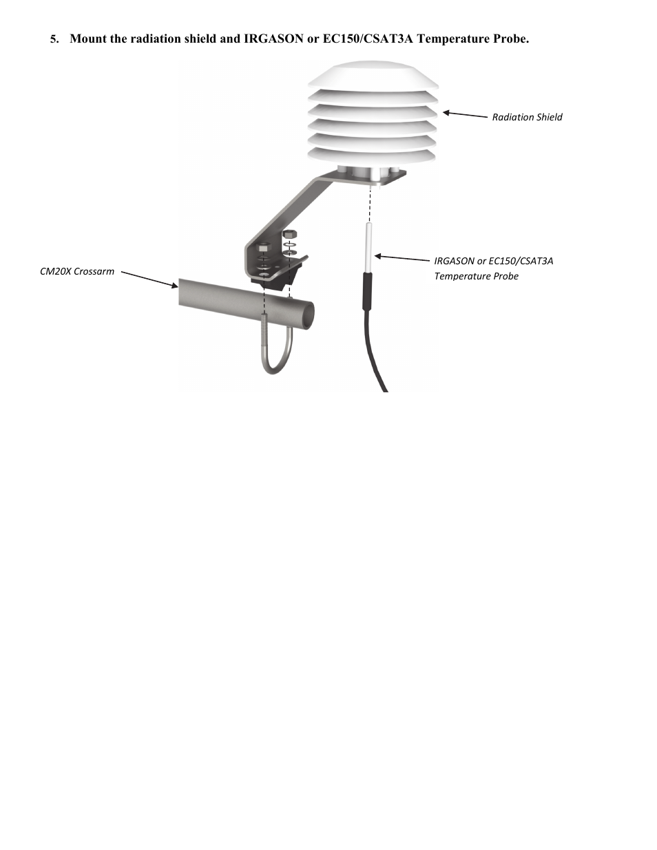 Campbell Scientific Open Path Eddy Covariance System with IRGASON or EC150/CSAT3A Quick Deploy Guide User Manual | Page 6 / 12