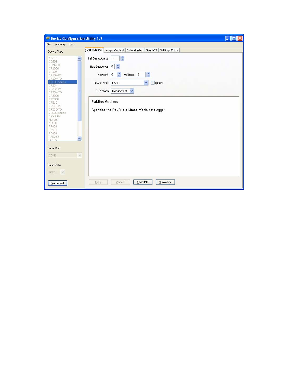 1 pakbus settings | Campbell Scientific PakBus Networking Guide User Manual | Page 16 / 26