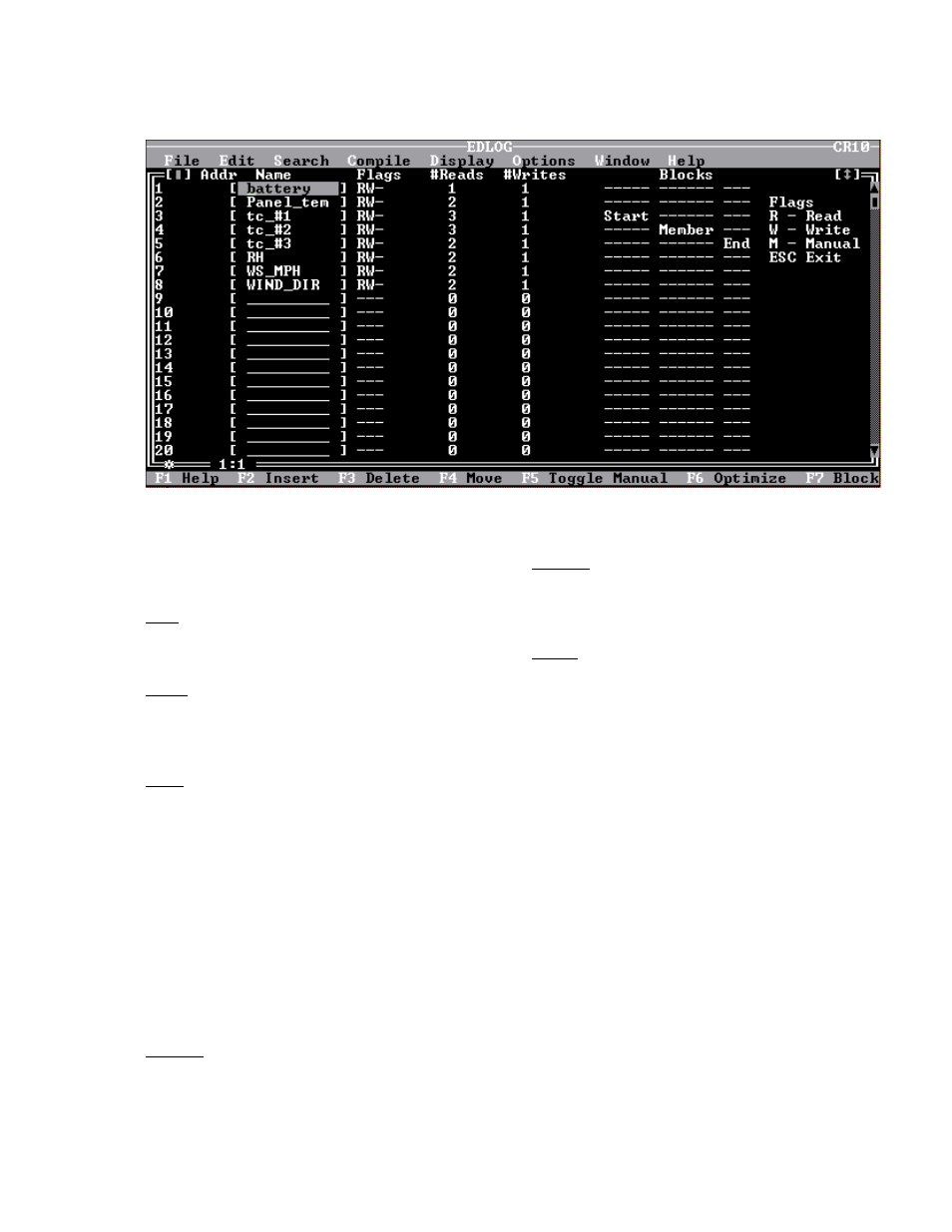 1 the editor's screen, 2 using the commands | Campbell Scientific PC208 Datalogger Support Software User Manual | Page 41 / 133