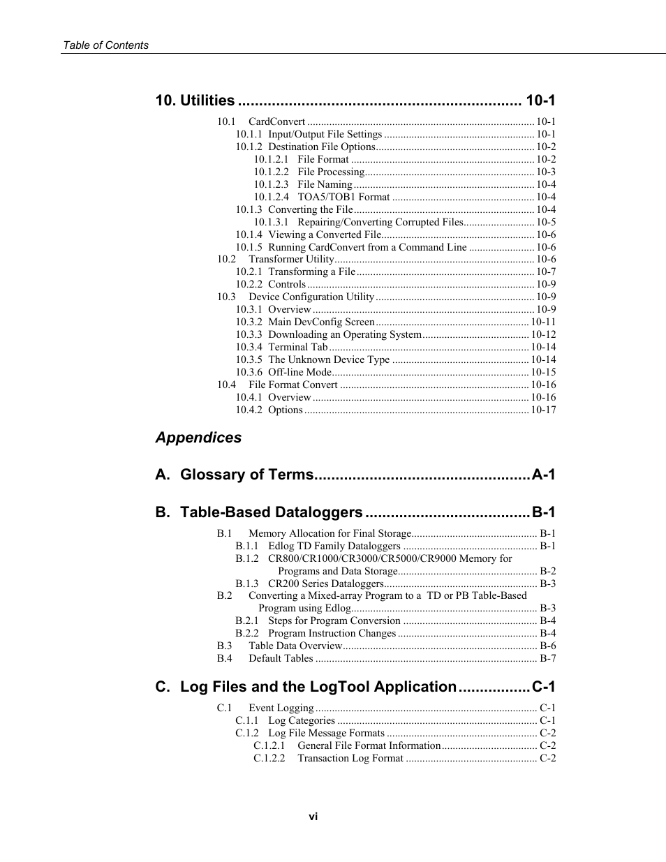 Utilities -1 | Campbell Scientific PC400 Datalogger Support Software User Manual | Page 10 / 254