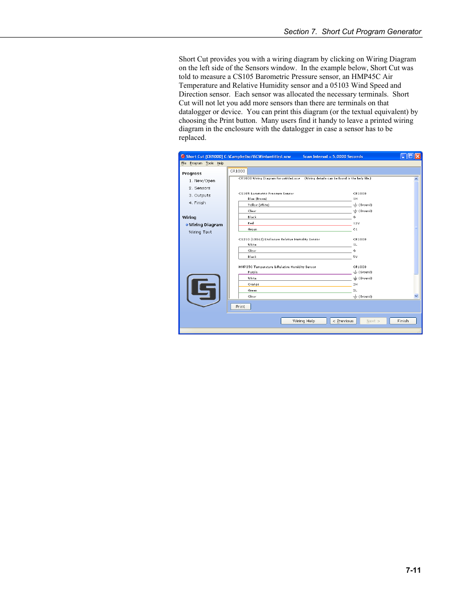 Campbell Scientific PC400 Datalogger Support Software User Manual | Page 127 / 254