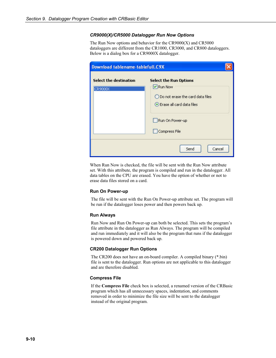 Campbell Scientific PC400 Datalogger Support Software User Manual | Page 172 / 254