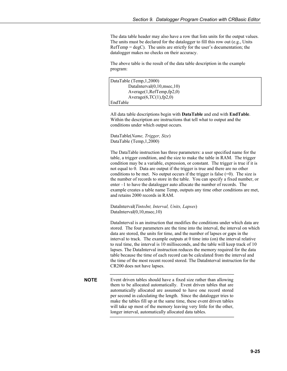 Campbell Scientific PC400 Datalogger Support Software User Manual | Page 187 / 254