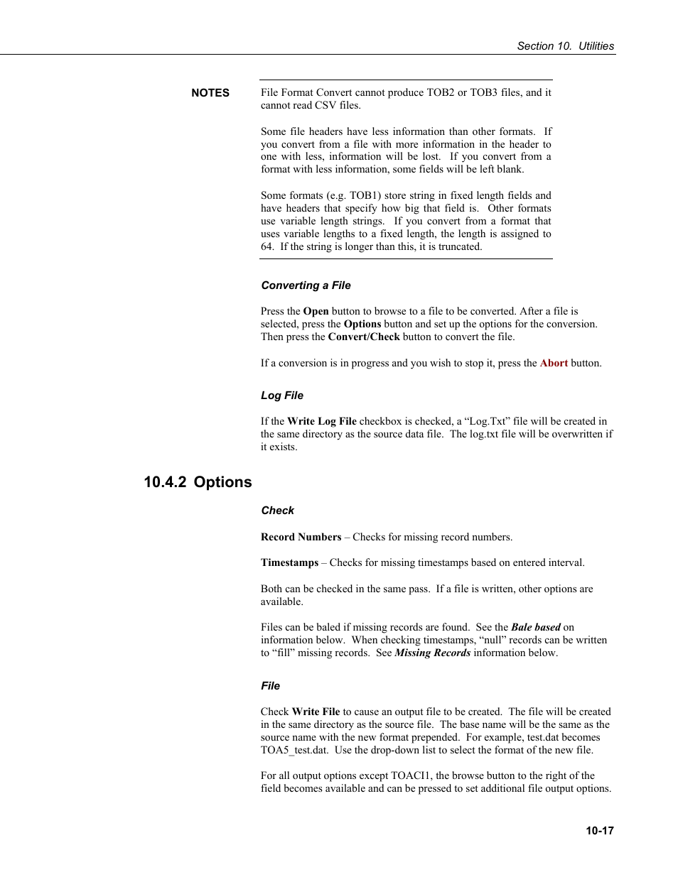 2 options, 2 options -17 | Campbell Scientific PC400 Datalogger Support Software User Manual | Page 211 / 254