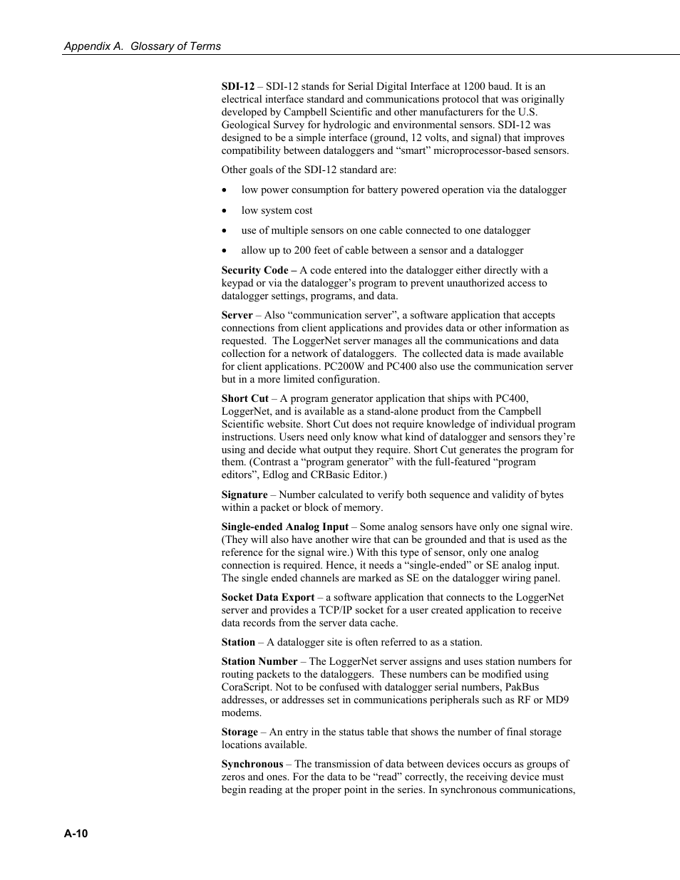 Campbell Scientific PC400 Datalogger Support Software User Manual | Page 222 / 254