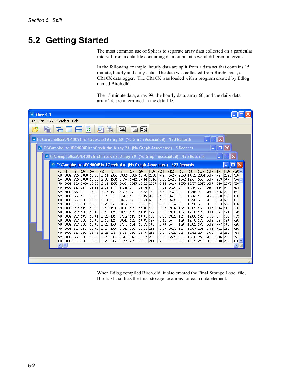 2 getting started, 2 getting, Started -2 | Campbell Scientific PC400 Datalogger Support Software User Manual | Page 50 / 254